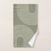 Army Green Minimalist Bath Towel Set | Zazzle