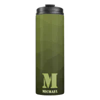 Navy Blue Camouflage Camo Pattern Insulated Tumbler with Lid