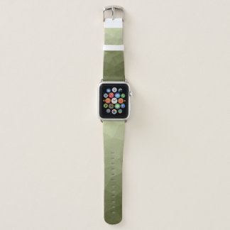 Army green olive gradient geometric mesh pattern apple watch band