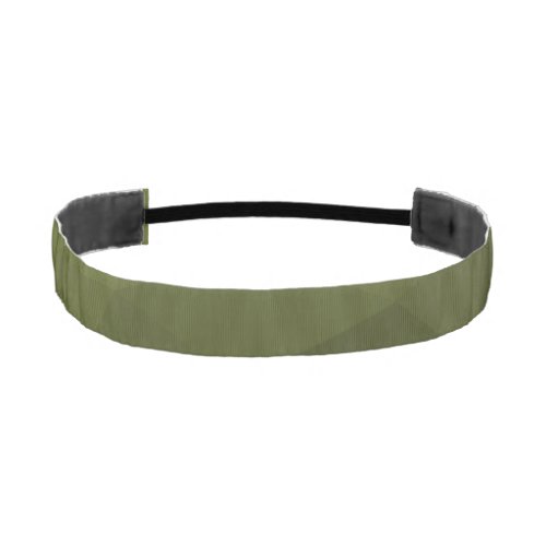Army green olive gradient geometric mesh pattern athletic headband