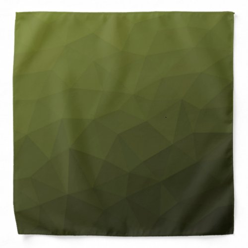 Army green olive gradient geometric mesh pattern bandana