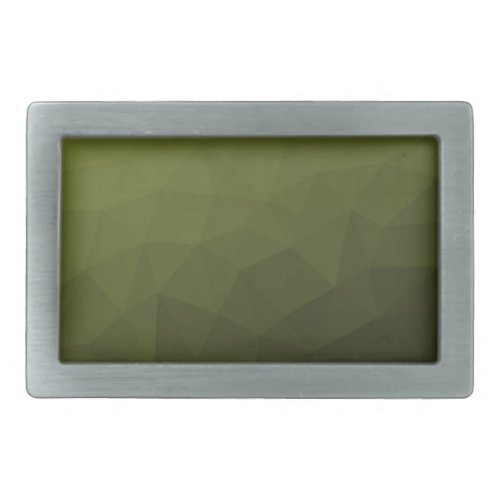 Army green olive gradient geometric mesh pattern belt buckle