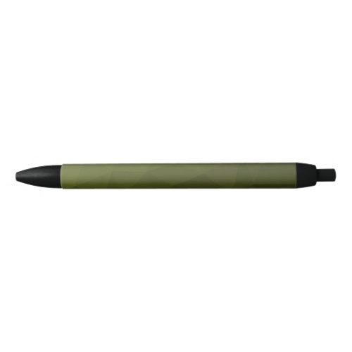 Army green olive gradient geometric mesh pattern black ink pen