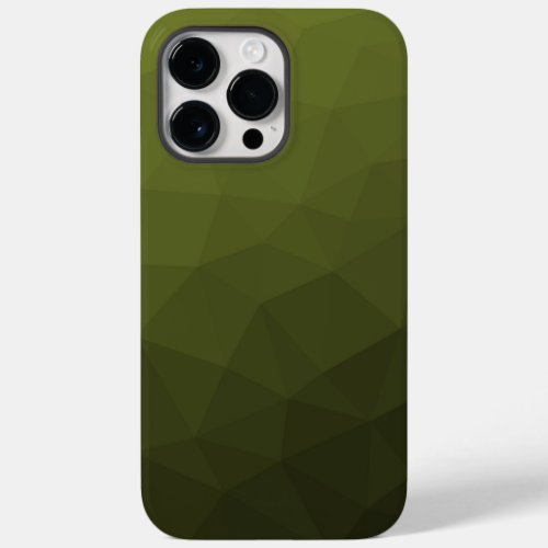 Army green olive gradient geometric mesh pattern Case_Mate iPhone 14 pro max case