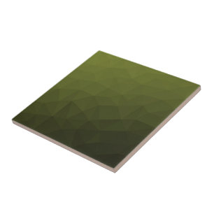 Army green olive gradient geometric mesh pattern ceramic tile