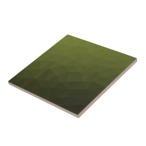Army green olive gradient geometric mesh pattern ceramic tile
