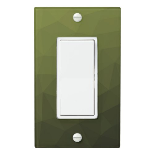Army green olive gradient geometric mesh pattern light switch cover