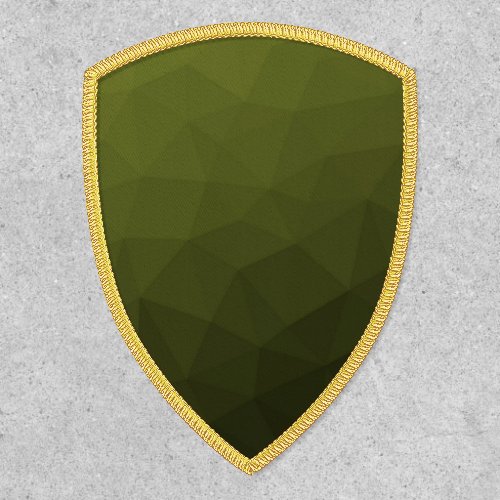 Army green olive gradient geometric mesh pattern patch