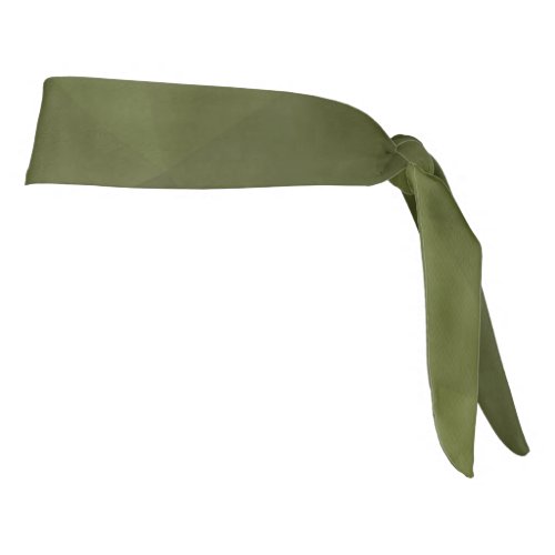 Army green olive gradient geometric mesh pattern tie headband