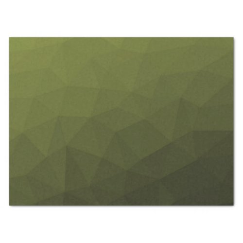 Army green olive gradient geometric mesh pattern tissue paper