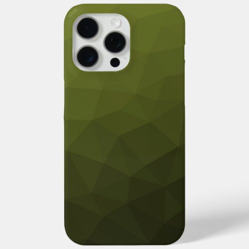 Army green ombre gradient geometric mesh pattern iPhone 15 pro max case