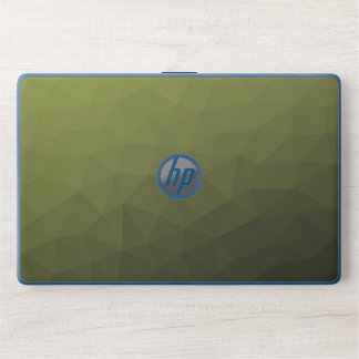 Army green ombre gradient geometric mesh pattern HP laptop skin
