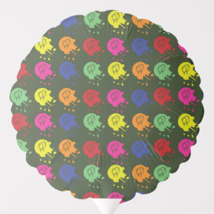 Army Green Paintball Party Balloon Pattern