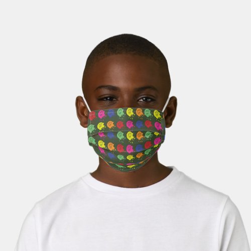 Army Green Paintball Party Balloon Pattern Kids Cloth Face Mask