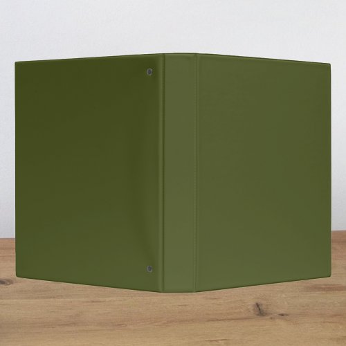 Army Green Solid Color 3 Ring Binder