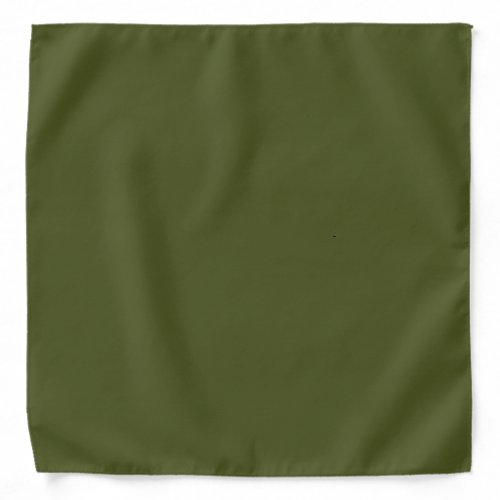 Army green solid color bandana