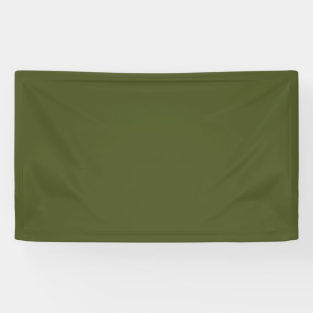 Army green (solid color)  banner (Horizontal)