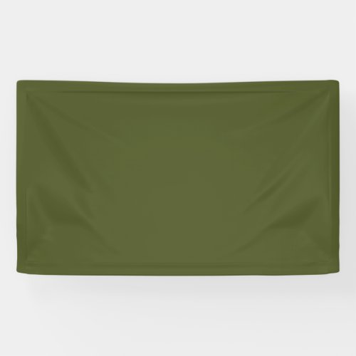 Army Green Solid Color Banner