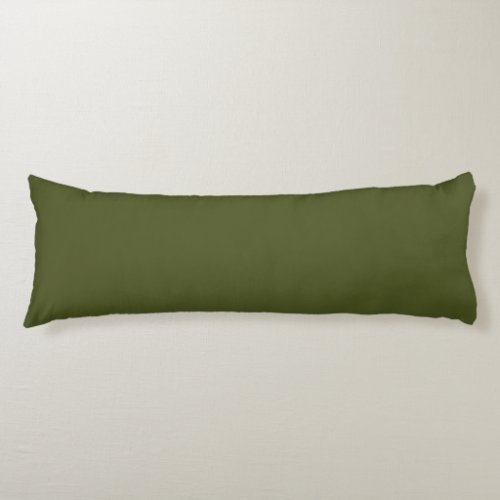 Army Green Solid Color Body Pillow