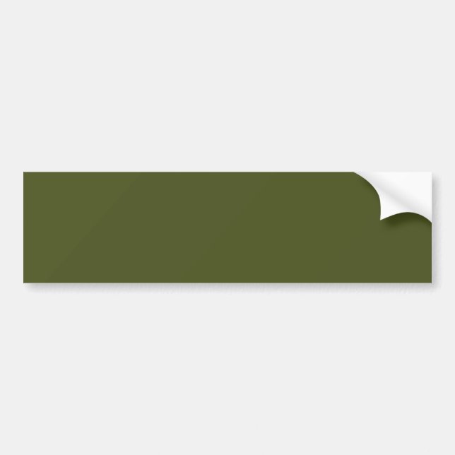 Army green (solid color)  bumper sticker (Front)
