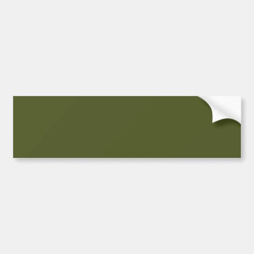 Army Green Solid Color Bumper Sticker