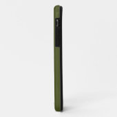 Army Green Solid Color Case-Mate iPhone Case (Back/Left)