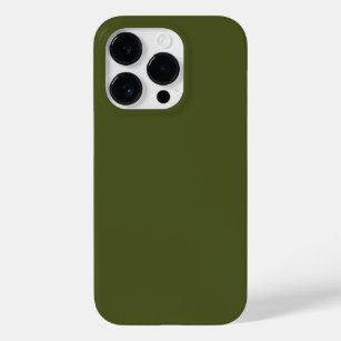 Army Green Solid Color Case-Mate iPhone 14 Pro Case