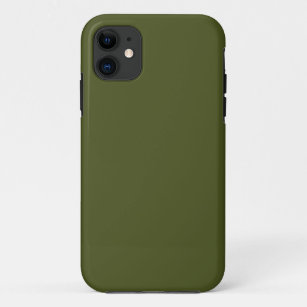 Army Green Solid Color iPhone 11 Case