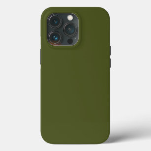 Army Green Solid Color iPhone 13 Pro Case