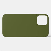 Army Green Solid Color Case-Mate iPhone Case (Back (Horizontal))