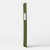 Army Green Solid Color Case-Mate iPhone Case (Back / Right)