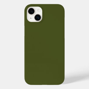 Army Green Solid Color Case-Mate iPhone 14 Plus Case