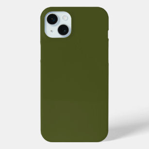 Army green (solid color) iPhone 15 plus case