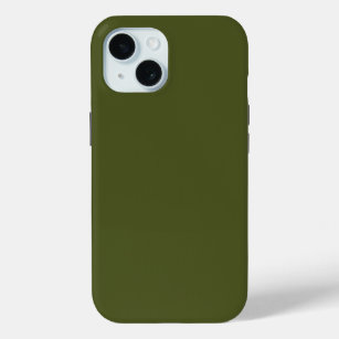 Army green (solid color) iPhone 15 case