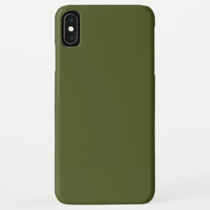 Army Green Solid Color iPhone XS Max Case