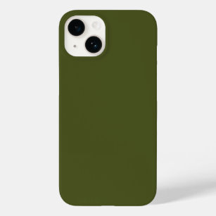 Army Green Solid Color Case-Mate iPhone 14 Case