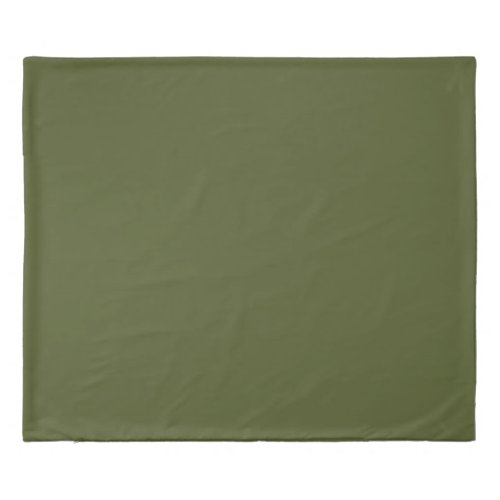 Army Green Solid Color Duvet Cover
