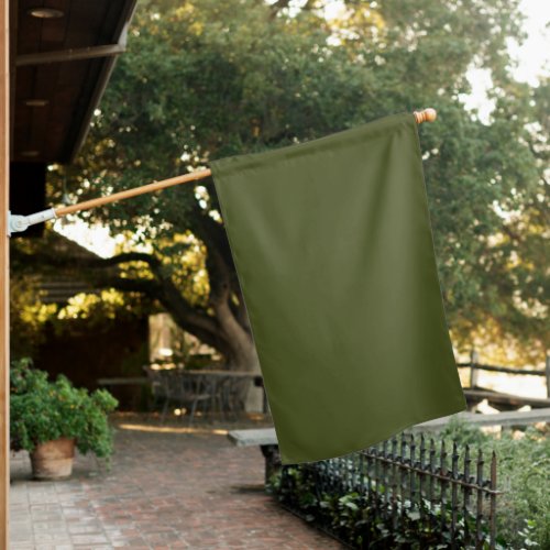 Army Green Solid Color House Flag