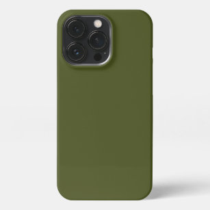 Army Green Solid Color iPhone 13 Pro Case