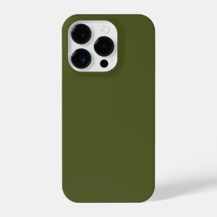 Army Green Solid Color iPhone 14 Pro Case