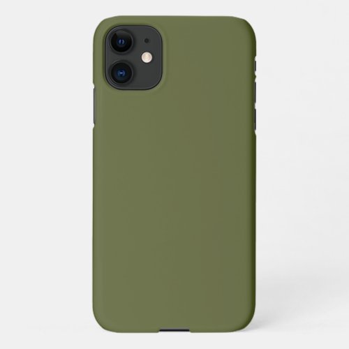 Army Green Solid Color iPhone 11 Case