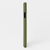 Army Green Solid Color iPhone Case (Right Side)