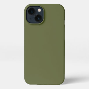 Army Green Solid Color iPhone 13 Case