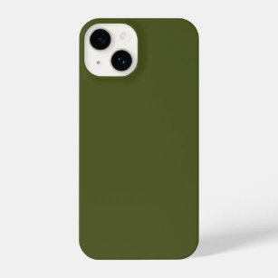 Army Green Solid Color iPhone 14 Case
