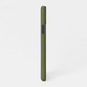 Army Green Solid Color iPhone Case (Right Side)
