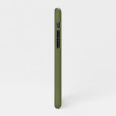 Army Green Solid Color iPhone Case (Left Side)