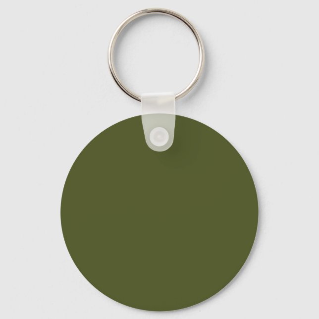 Army green (solid color) keychain (Front)