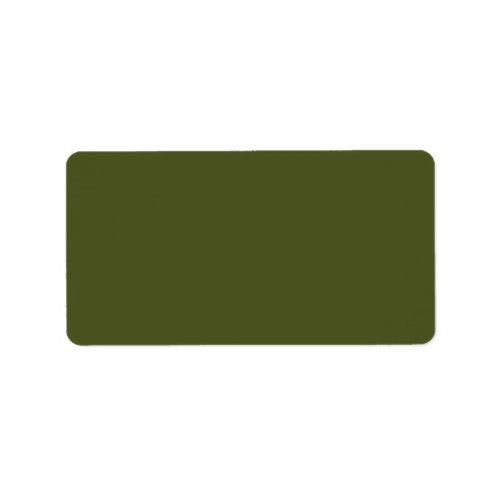 Army Green Solid Color Label