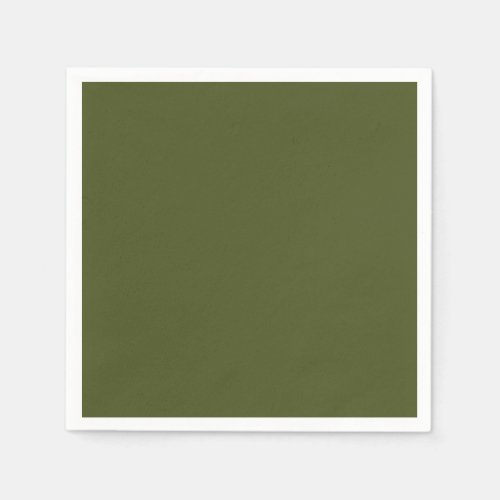 Army Green Solid Color Napkins