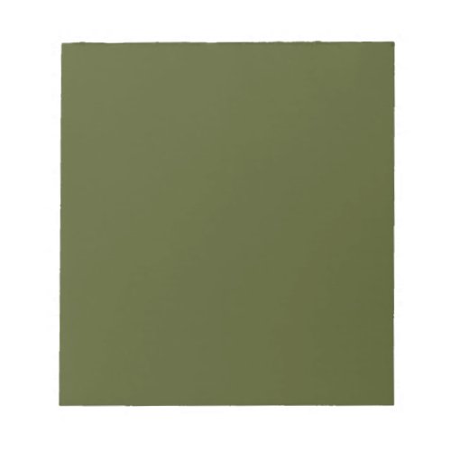 Army green solid color  notepad